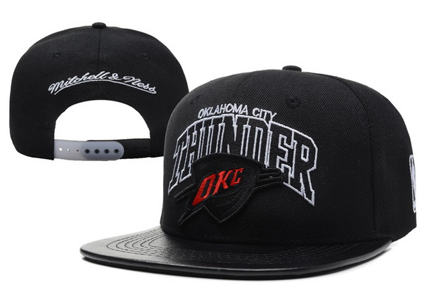 Oklahoma City Thunder Black Snapback Hat XDF